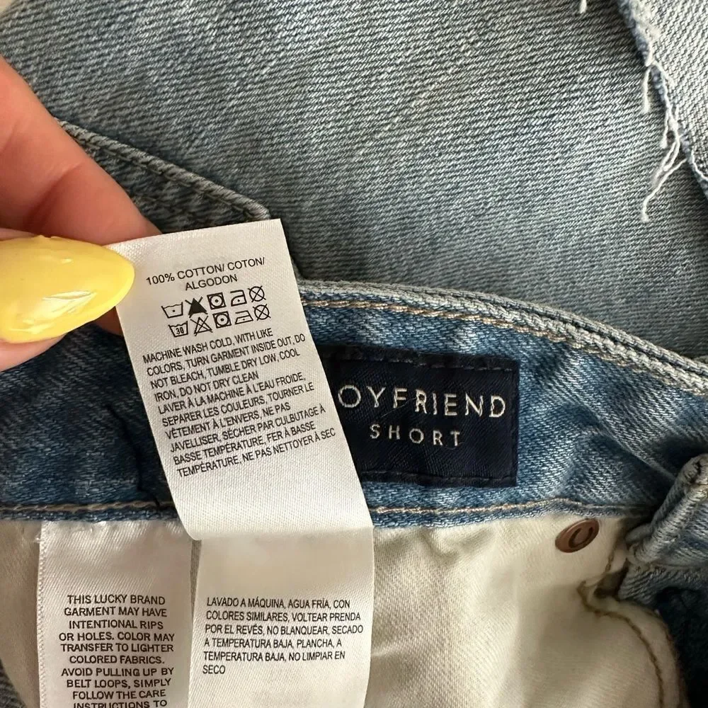 Lucky Brand Boyfriend Jean Shorts size 4 (27)